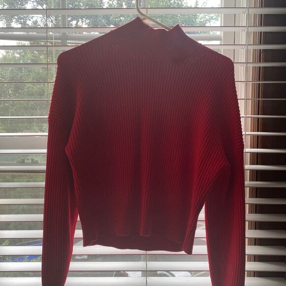 Red J. Crew Sweater Cherry Red - Xs - Picture 1 of 4